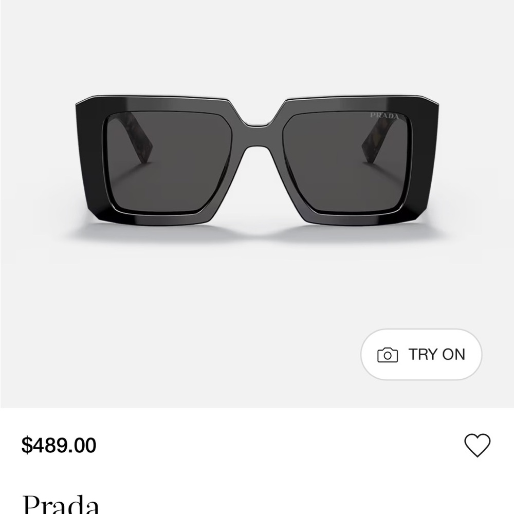 Prada Black Square Sunglasses. (Brand New)